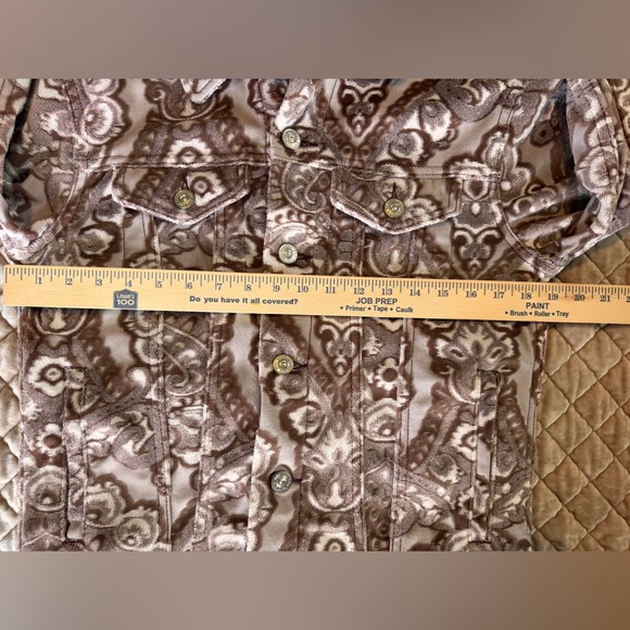 BDG Urban Outfitters Paisley Trucker Jacket Indie Boho Festival Small Unisex - Picture 5 of 9